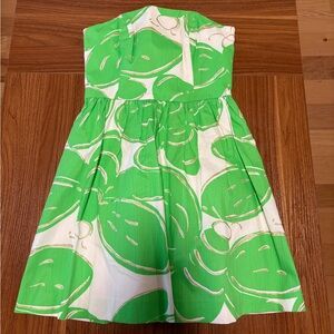 Lilly Pulitzer Green and White Mini Dress